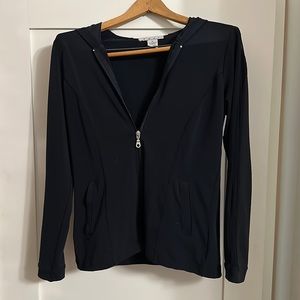 CAbi Navy Lightweight Athletic Zip-Up